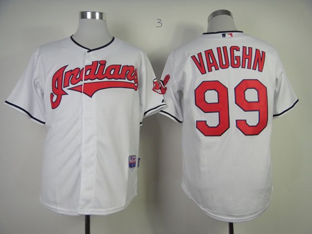 Men Cleveland Indians #99 Vaughn White MLB Jerseys